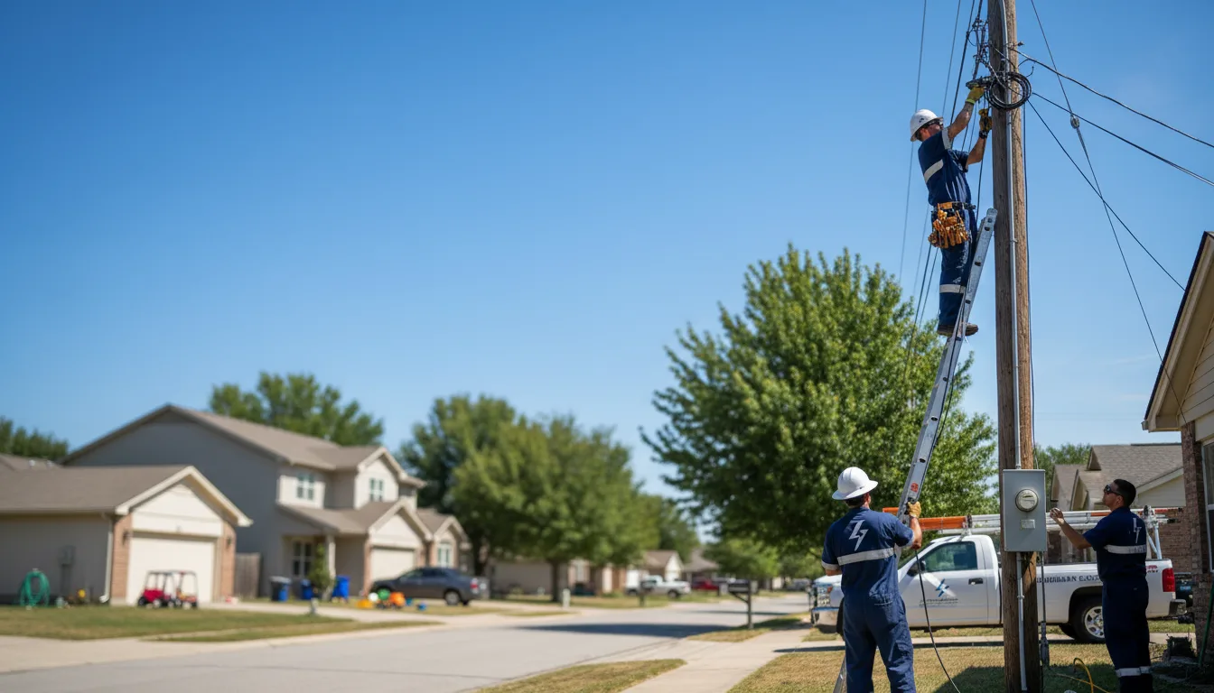 Residential electrician providing installation services in Massena, IA